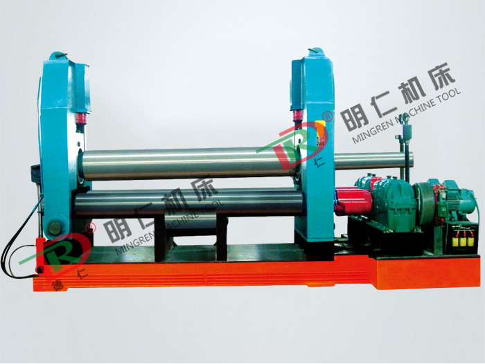 w11 double main motor-driven three roller coiling machine